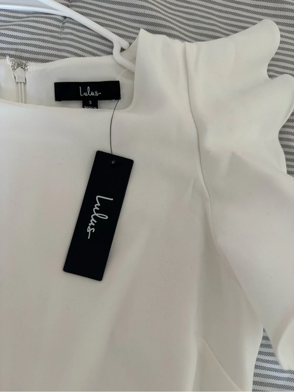 Lulus Dinah White One-Shoulder Dress - New with tags